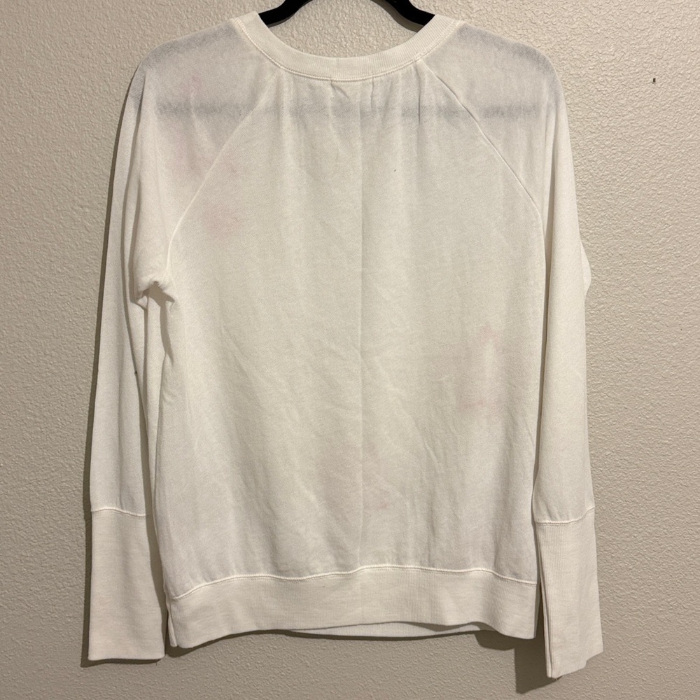 Hello Nite Pink Star Embroidery Long Sleeve Top Lightweight - Picture 5 of 5